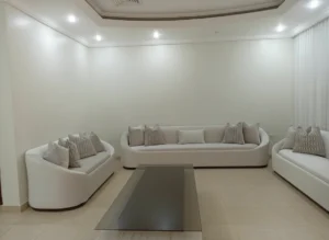 تنجيد كنب طقم كنب دوران مع ديكور
